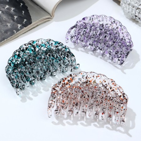 Hair crab "Betul" grid, 9 cm, mix-2