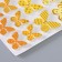 Interior sticker PVC "Roy butterflies" yellow 26x15.5 cm