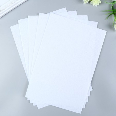 Hard felt 1 mm 20x30 cm white-1