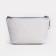 Cosmetic bag with lightning, white/silver color
