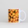New Year. White ceramic mug "Mandarins", 320 ml