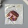 Decor for the creativity of the felt shine "Witch with pumpkin" 5x3.3 cm