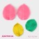 Mold Dolyana "Foliage", silicone, 8.2 × 6.3 cm, pink color