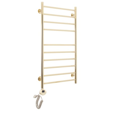 Domoterm electric heated towel rail "Medea" P10, 500x1000 mm, left, gold