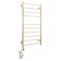 Domoterm electric heated towel rail "Medea" P10, 500x1000 mm, left, gold