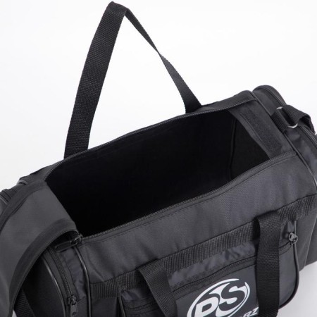 Sports bag with lightning, 3 outer pockets, black color-3