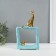 Souvenir Ceramics "Cats Mouse. Square" Blue with gold 5.2x13.5x23 cm