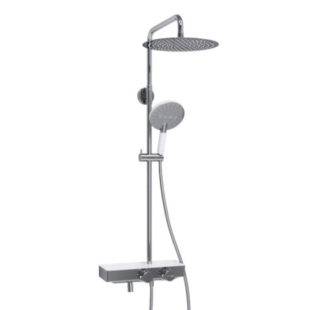 The shower system wasserkraft a113.16.059.ch Thermo, tropical shower, thermostat, chrome