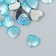 Decor for creativity Plastic "Scales Blue - Heart" 1.2x1.2 cm