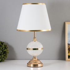 Elizabeth table lamp E27 40W white-gold 25x25x37 cm Risalux