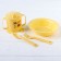 A set of children's dishes, 4 items: bowl, spoon, fork, chip with solid nose 200 ml, MIX color