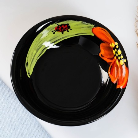 Set for Pskovsky Dumplings 1.4l / dish 34x25cm / 4x0.2l, ladybug-5