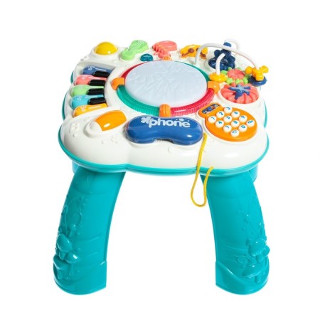 Developing table, light and sound effects, turquoise color-1