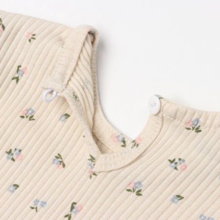 Body with a crumb sleeve I Wildflowers, height 62-68 cm, beige color-2