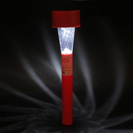 Garden lamp on the sunny battery "Red Trapezius", 4.5 × 30 × 4.5 cm, 1 LED, glow white-8