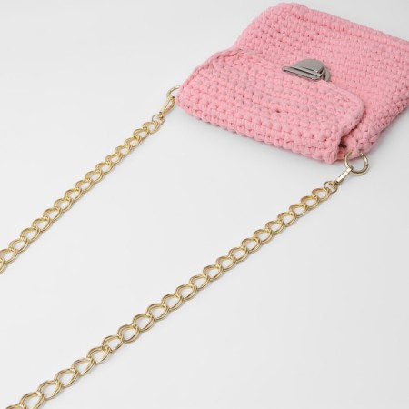 A chain for a bag, with carbines, metal, double, 19 × 14 mm, 120 cm, gold color-2