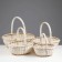 Camping set, 4 pcs, 34 × 30 × 13/33, 32 × 25 × 12/29, 27 × 21 × 10/25, 23 × 18 × 9/22 cm, rattan