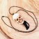 Knife-rod knife folding pencil “Skull” 7.8cm, blade 29mm/1.5mm, on the chain
