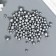 Decor for creativity plastic "Balls. Matte silver" d = 3-8 mm, set 10 grams