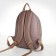 Women's backpack of artificial leather on the zipper Textura, color gray color