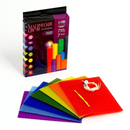 With your own hands. Creation of candles from wax "esoteric" on chakra, a set for creativity-1