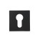 Lockland cylinder lining, square, with mount, black color