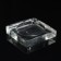 Square candlestick, 10x10x2 cm, with in -depth diameter of 7.7 cm