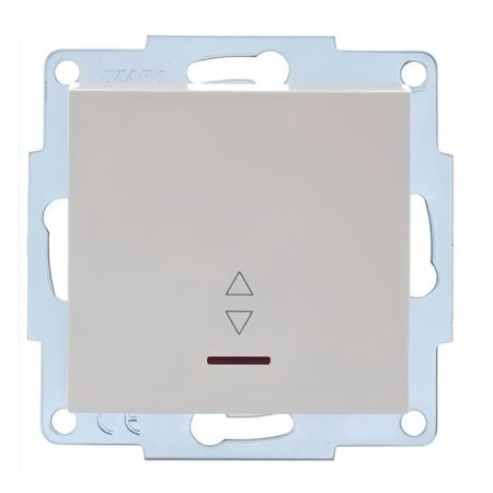Switch 2-kl. SP Vesna with indication Cream mechanism. Lezard 742-0388-112-1