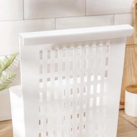 The storage basket suspended on the door, 25 × 13 × 36 cm, white color-2