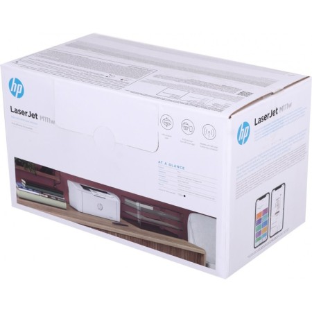 Laserjet M1111W Laser Printer (7MD68A) A4 WIFI White-7
