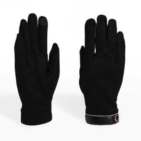 Gloves are male, dimensionless, without insulation, black color