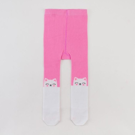 Pantyhose crumb I am a “cat”, pink color, height 86-92 cm-1