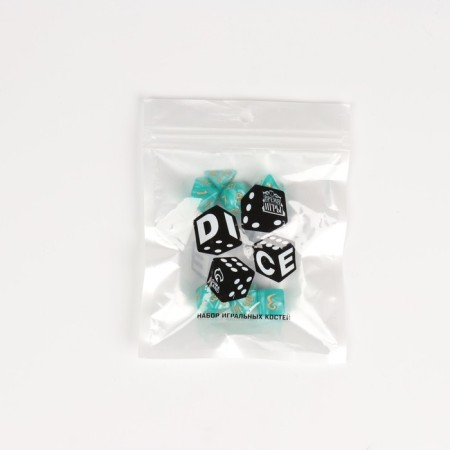 A set of cubes for D&D (Dungeons and Dragons, DND) "Game time", Series: D&D, 7 pcs, turquoise-1