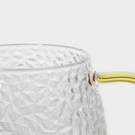 Set of glass mugs Magistro "Sarah", 2 pcs, 400 ml, 12 × 9 × 8 cm-4