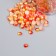 Decor "Semiobusins ​​and rhinestones. Gradient Orange-yellow" d = 4 mm 10g 200 pcs 5x2.5 cm, mix