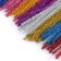 Wire with pile for crafts and decoration, set of 100 pcs., Mix color with brilliance