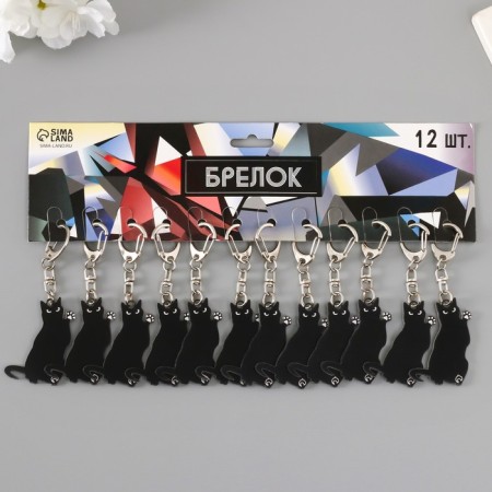 Acryl key a "black cat" 3.3x5 cm-3