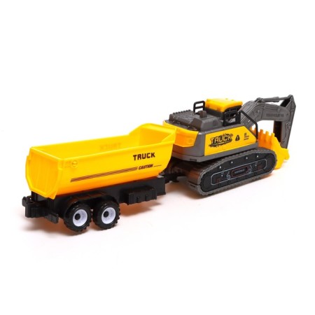 Excavator inertial "construction", with a trailer, mix-2