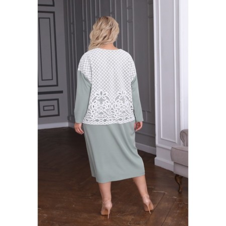 Women's dress, size 58, khaki color-1