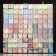Panel with sequins for photo zones, square, 30*30cm, green color