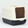 The toilet is closed with a folding top of 36 x 51 x 34 cm, black