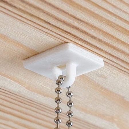 Square ceiling mount on double -sided tape, white color-3