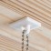 Square ceiling mount on double -sided tape, white color