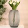Crocus flower vase made of transparent black glass 30 x 20 x 20 cm