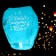 Wish flashlight “Happy Birthday to you”, notes, shape of a dome, color mix