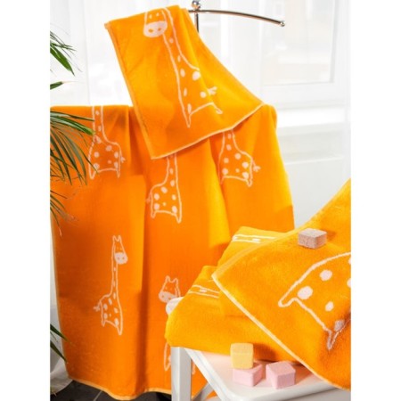 Trick towel Giraffe, size 50x90 cm, color orange color-2