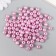 Set of beads "needlework" plastic, diameter 8 mm, 25 g, light pink