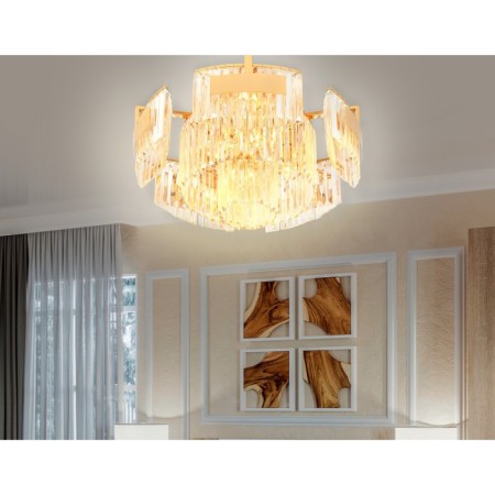 Crystal chandelier with crystal Ambrella Light, Traditional, TR5093, E14, Color Gold-2