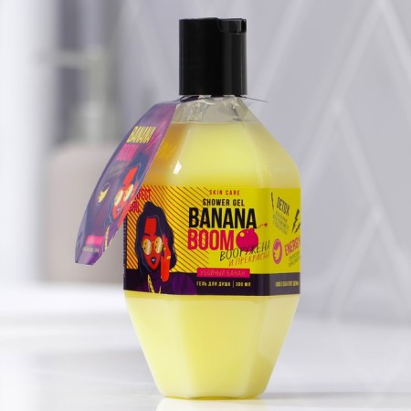 Banana Boom shower gel, 300 ml, banana aroma, Beauty Fox