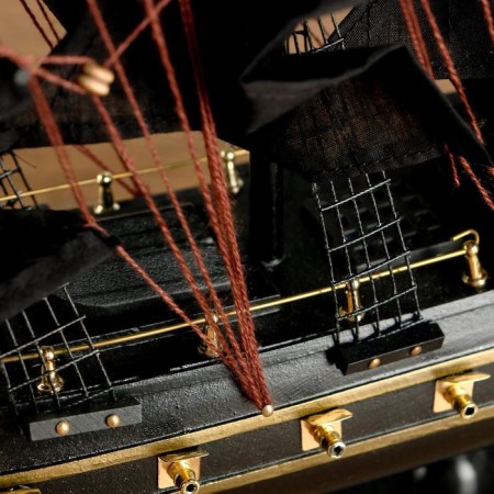 Pirate Ship "Merry Roger" Board with a yellow strip, 40*8.5*36cm-4